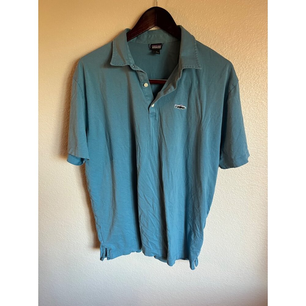 Patagonia Fish Polo Shirtā - Size L